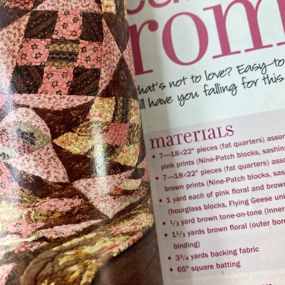 Quilt Sampler Magazine Spring/Summer 2010 Edition 10 Projects & Bonus Pincushion - Picture 4 of 9